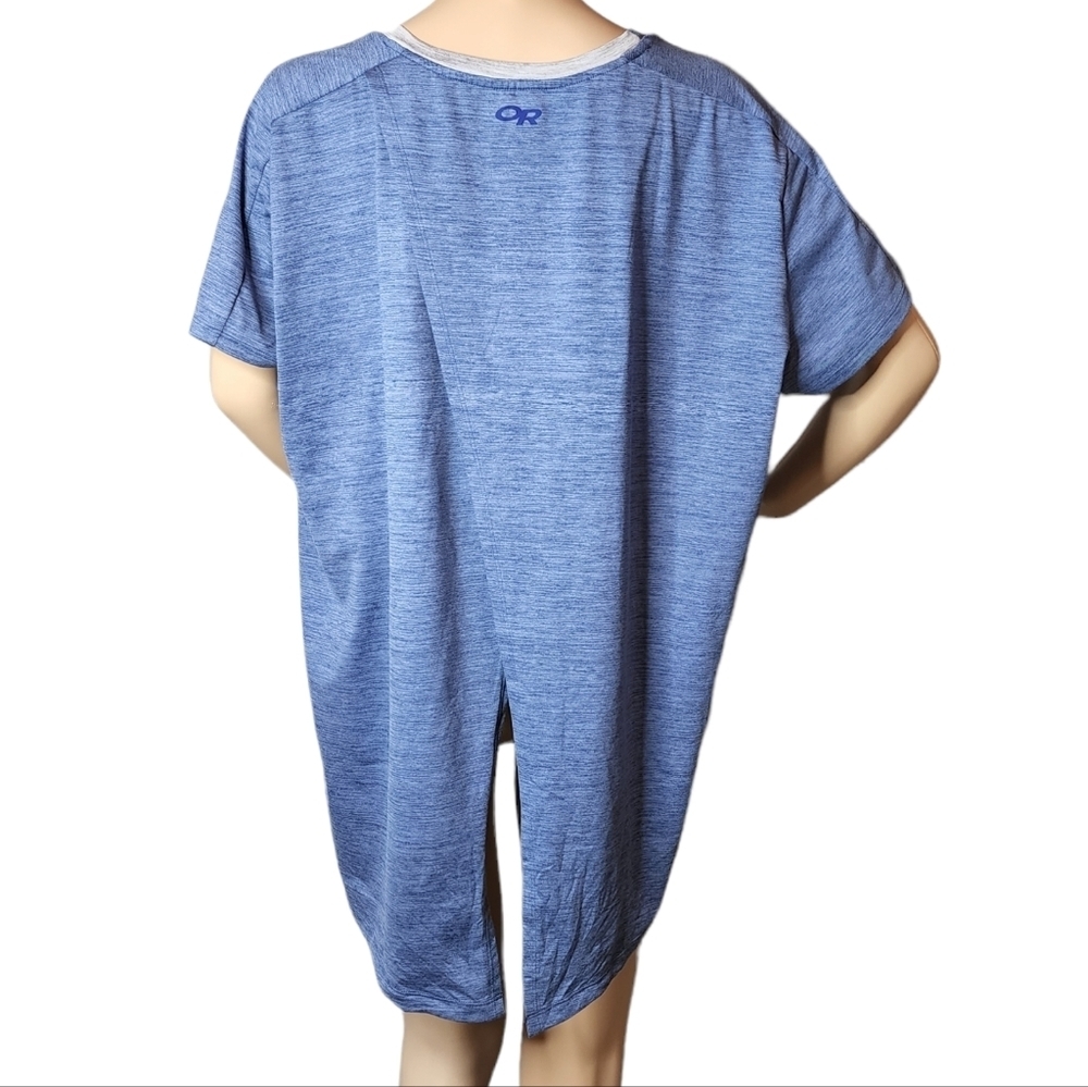 Outdoor Research Split Back Blue Active Tee Flyaw… - image 8